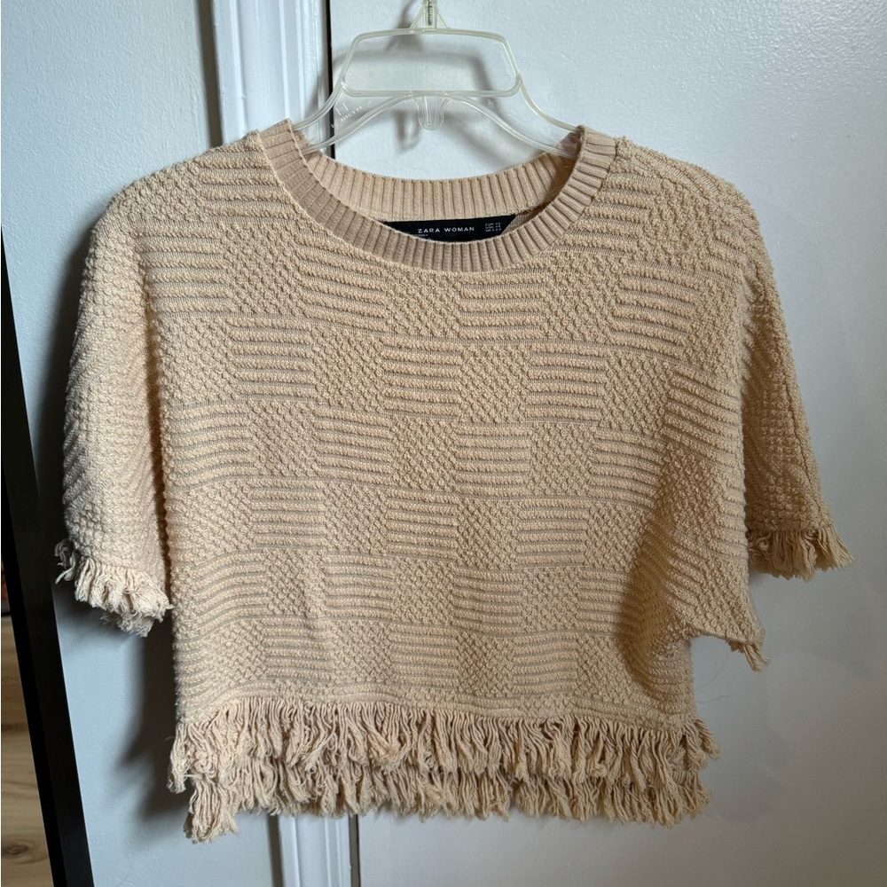 Zara fringe shirt